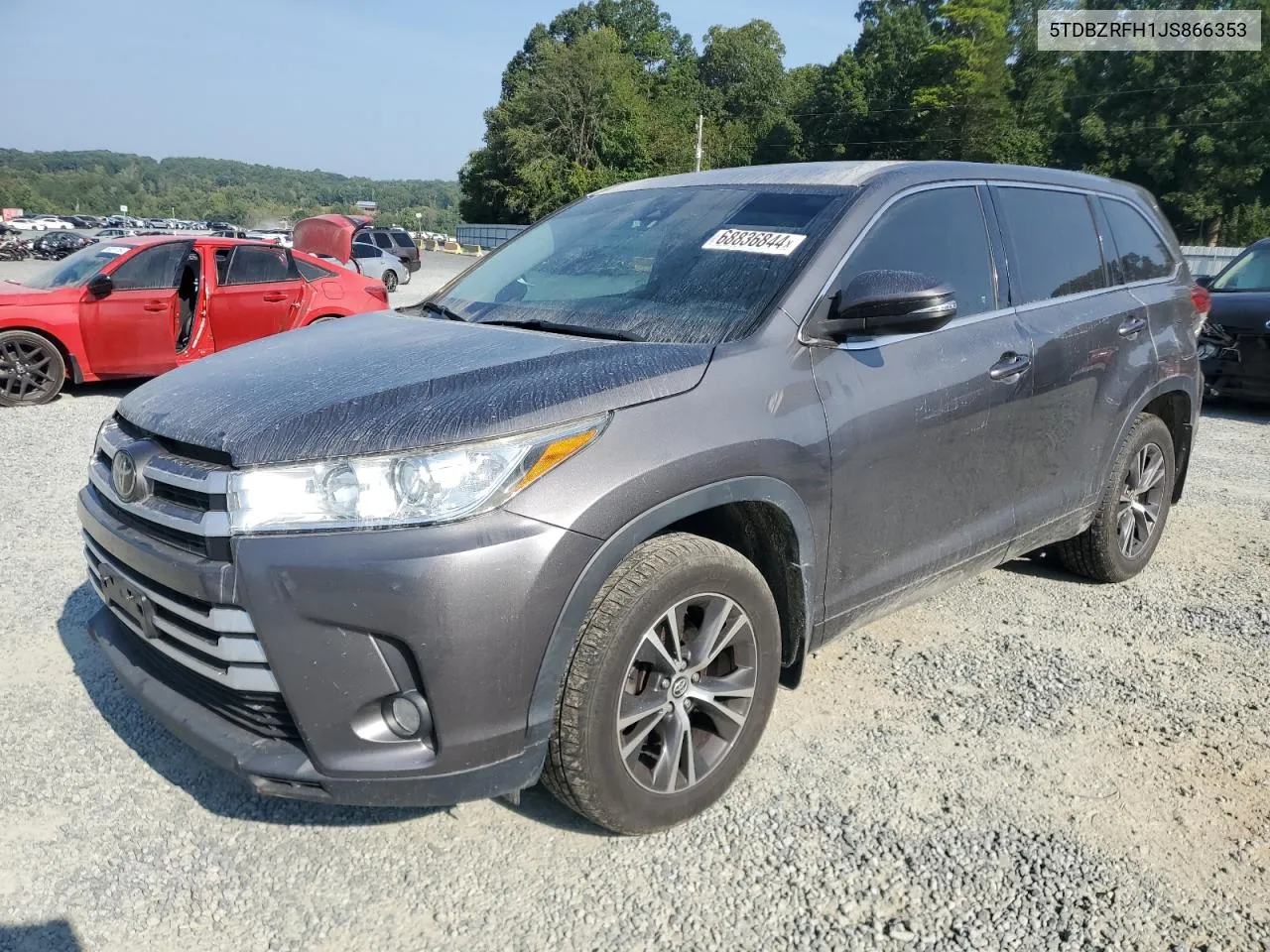 5TDBZRFH1JS866353 2018 Toyota Highlander Le