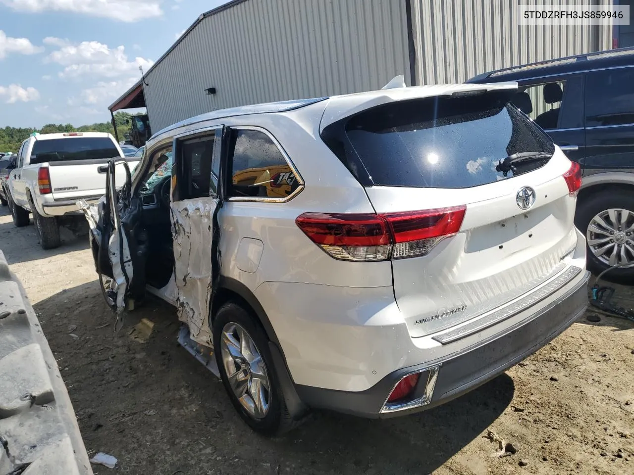 5TDDZRFH3JS859946 2018 Toyota Highlander Limited