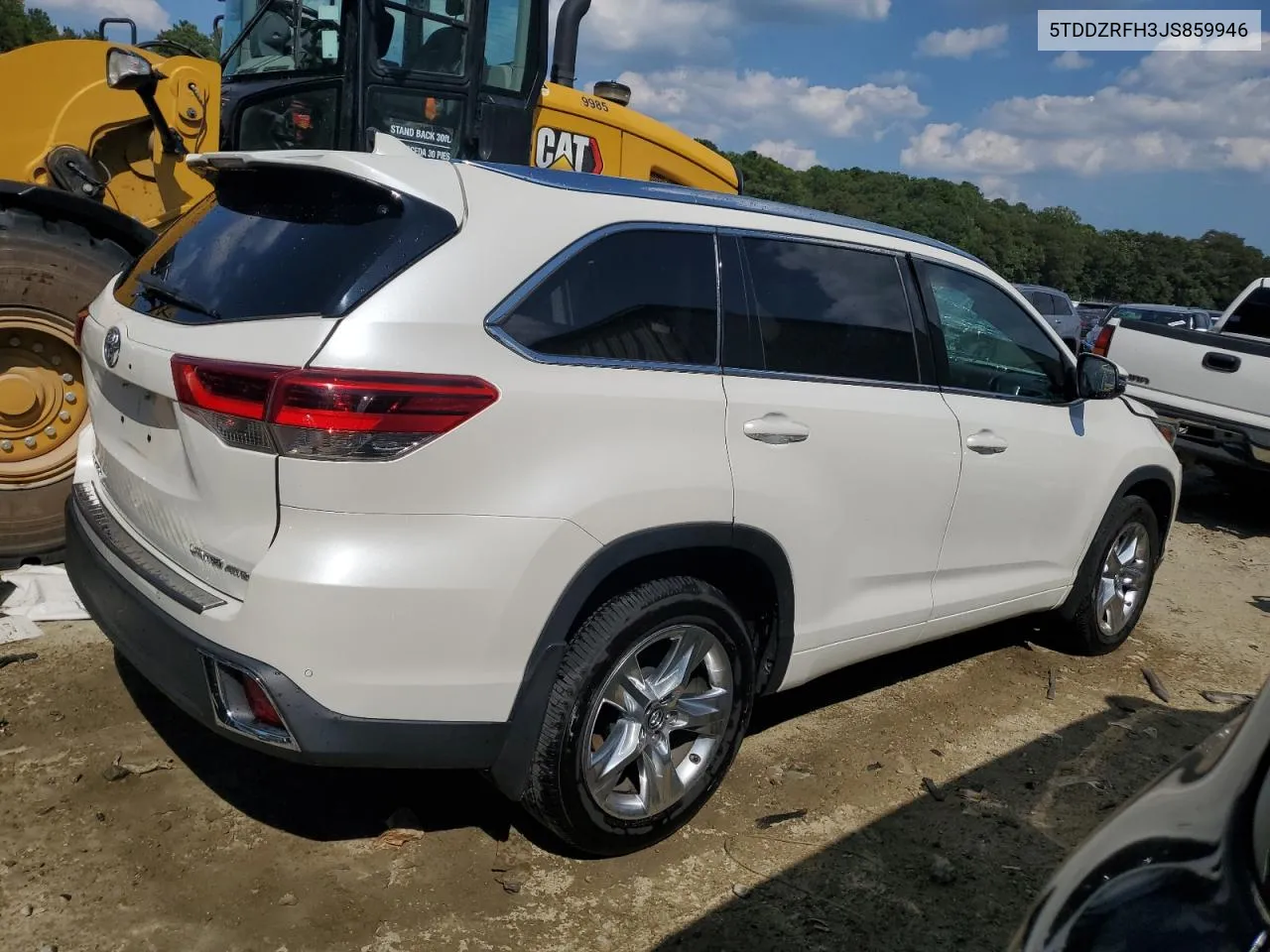 2018 Toyota Highlander Limited VIN: 5TDDZRFH3JS859946 Lot: 68927044