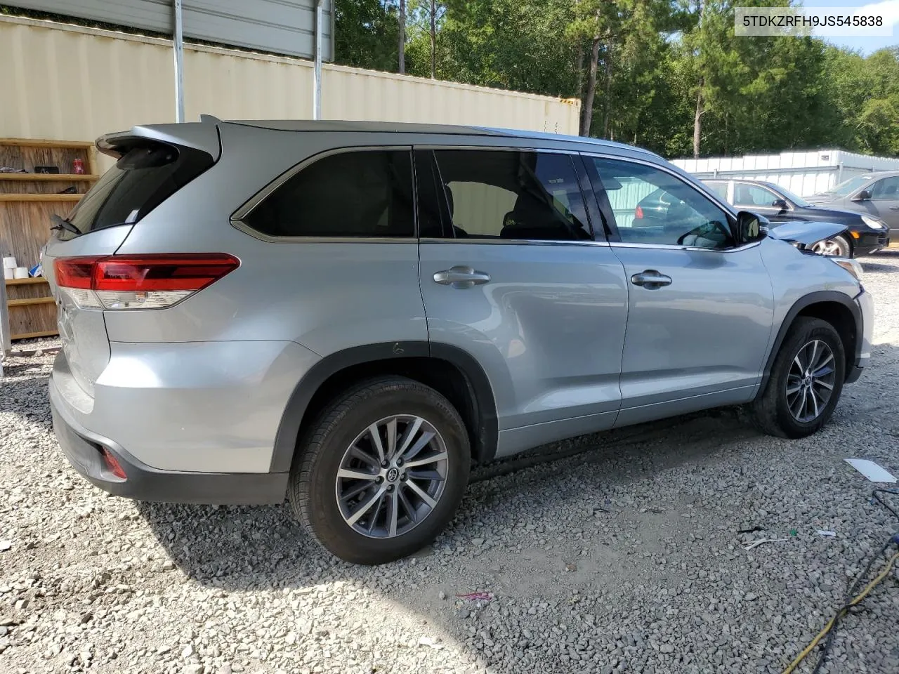 2018 Toyota Highlander Se VIN: 5TDKZRFH9JS545838 Lot: 68970514