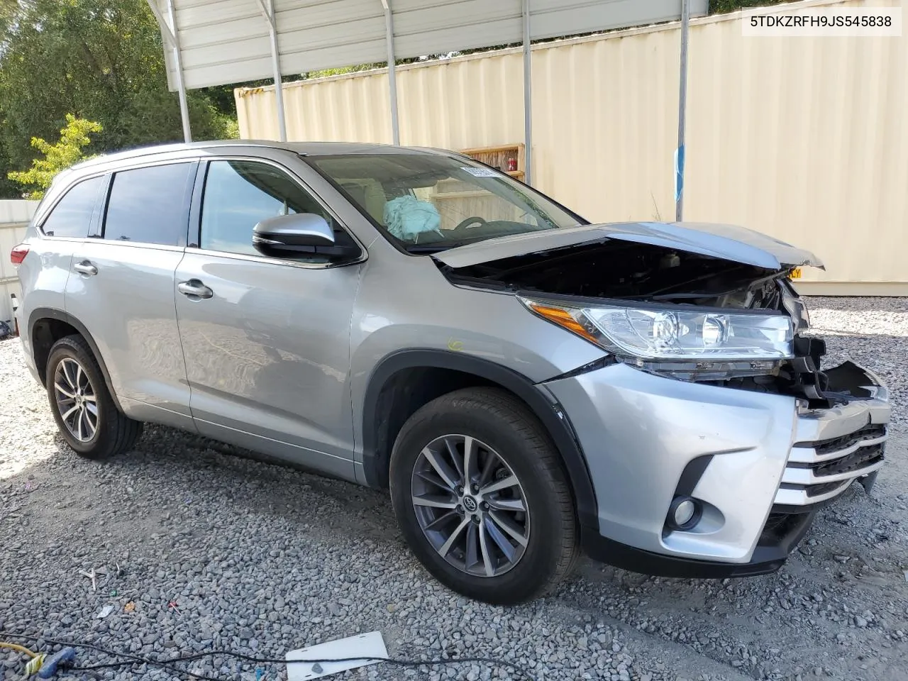 2018 Toyota Highlander Se VIN: 5TDKZRFH9JS545838 Lot: 68970514