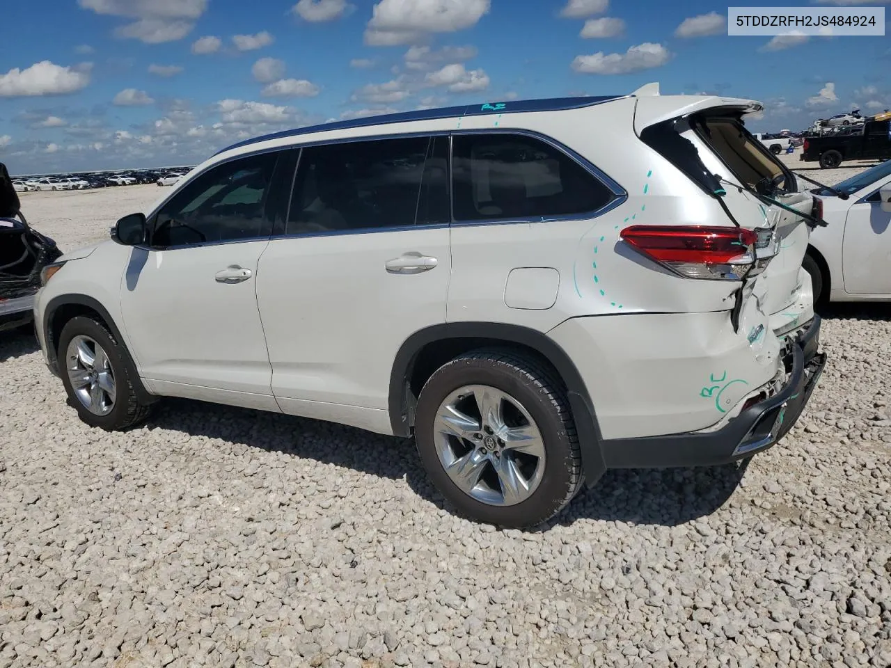 5TDDZRFH2JS484924 2018 Toyota Highlander Limited