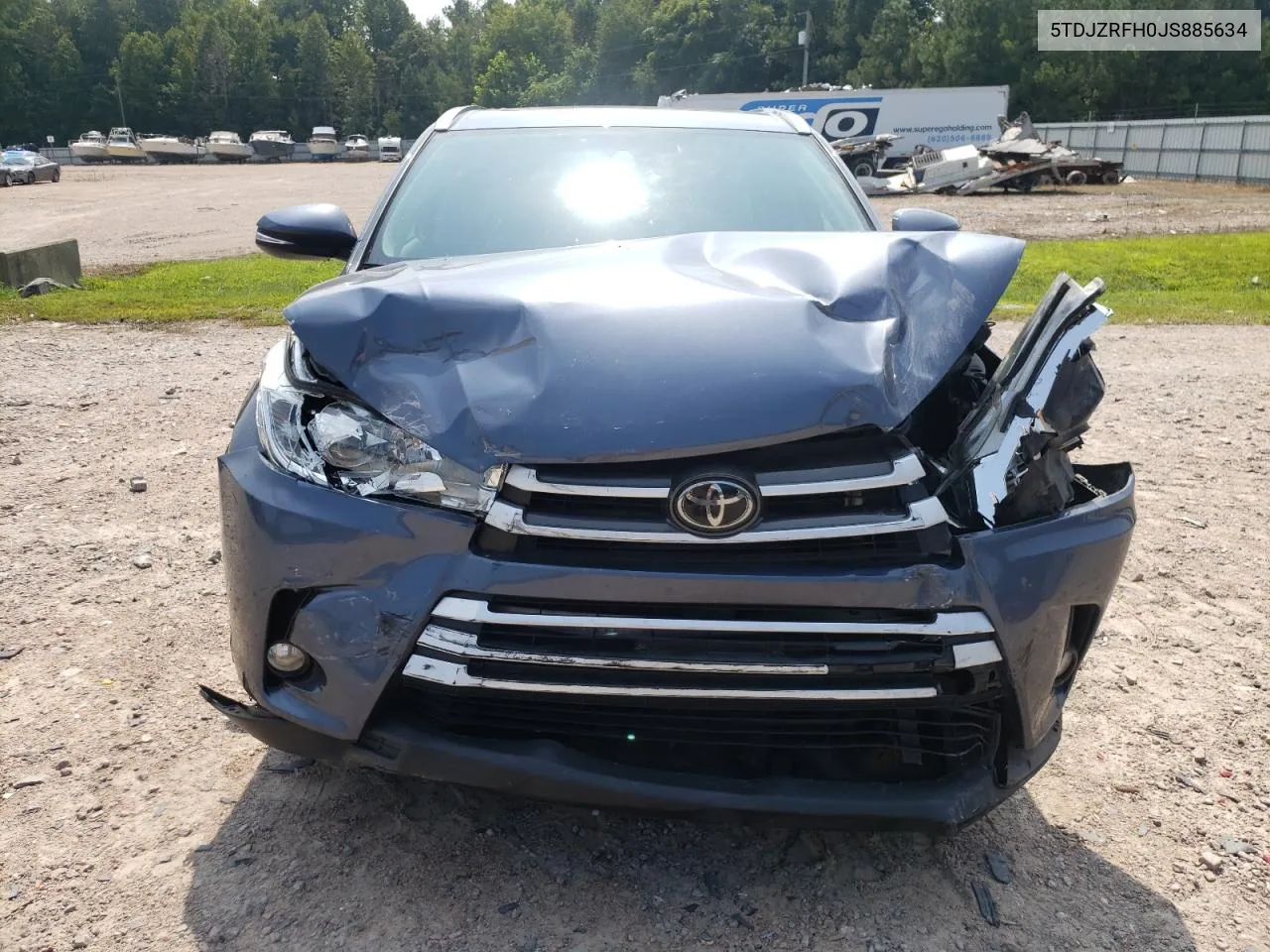 5TDJZRFH0JS885634 2018 Toyota Highlander Se