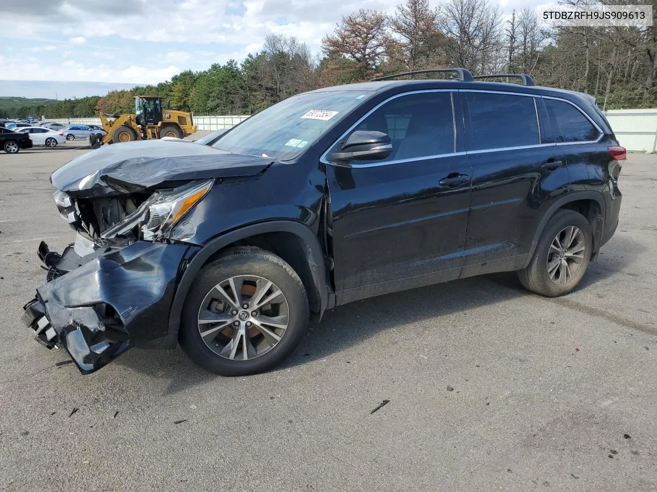 2018 Toyota Highlander Le VIN: 5TDBZRFH9JS909613 Lot: 69372554