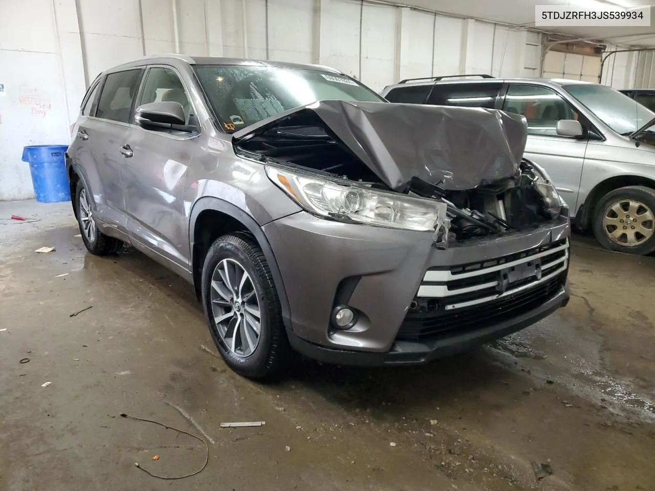 2018 Toyota Highlander Se VIN: 5TDJZRFH3JS539934 Lot: 69501024