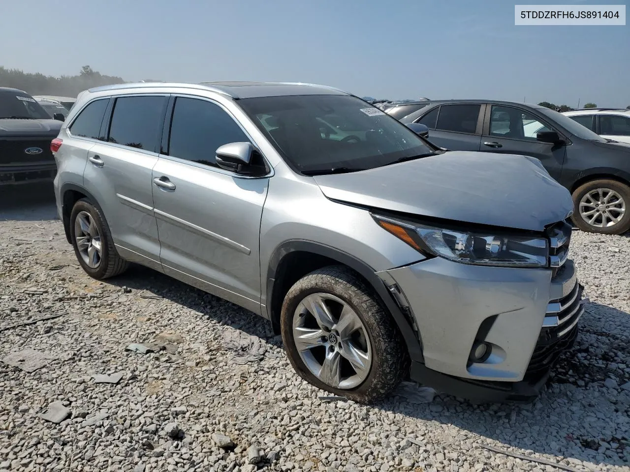 2018 Toyota Highlander Limited VIN: 5TDDZRFH6JS891404 Lot: 69630484