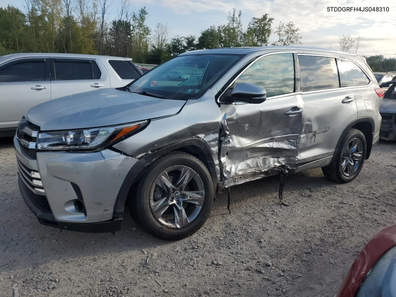 5TDDGRFH4JS048310 2018 Toyota Highlander Hybrid Limited