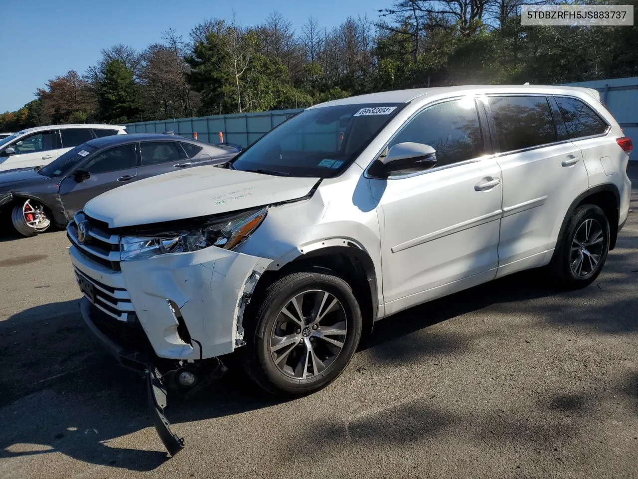 2018 Toyota Highlander Le VIN: 5TDBZRFH5JS883737 Lot: 69682884