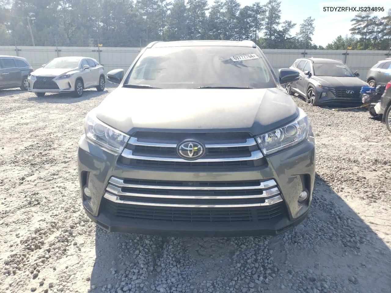 2018 Toyota Highlander Limited VIN: 5TDYZRFHXJS234896 Lot: 69772764