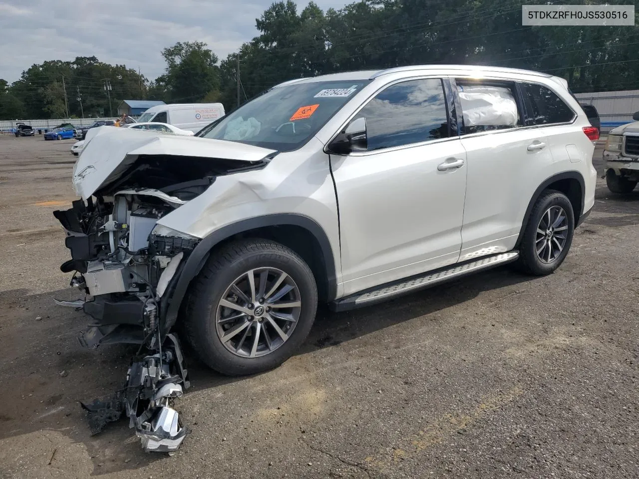 2018 Toyota Highlander Se VIN: 5TDKZRFH0JS530516 Lot: 69784224