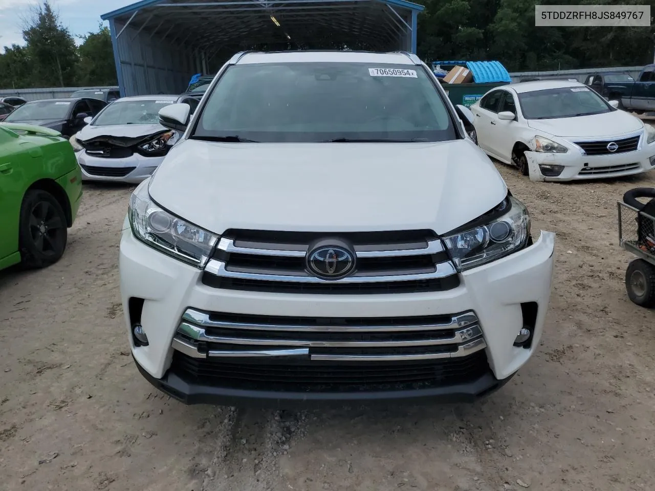 2018 Toyota Highlander Limited VIN: 5TDDZRFH8JS849767 Lot: 70650954