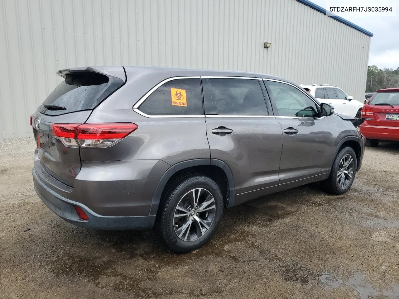 2018 Toyota Highlander Le VIN: 5TDZARFH7JS035994 Lot: 71231494