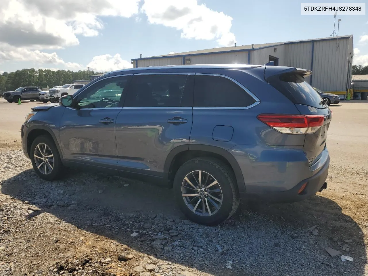 2018 Toyota Highlander Se VIN: 5TDKZRFH4JS278348 Lot: 71869874