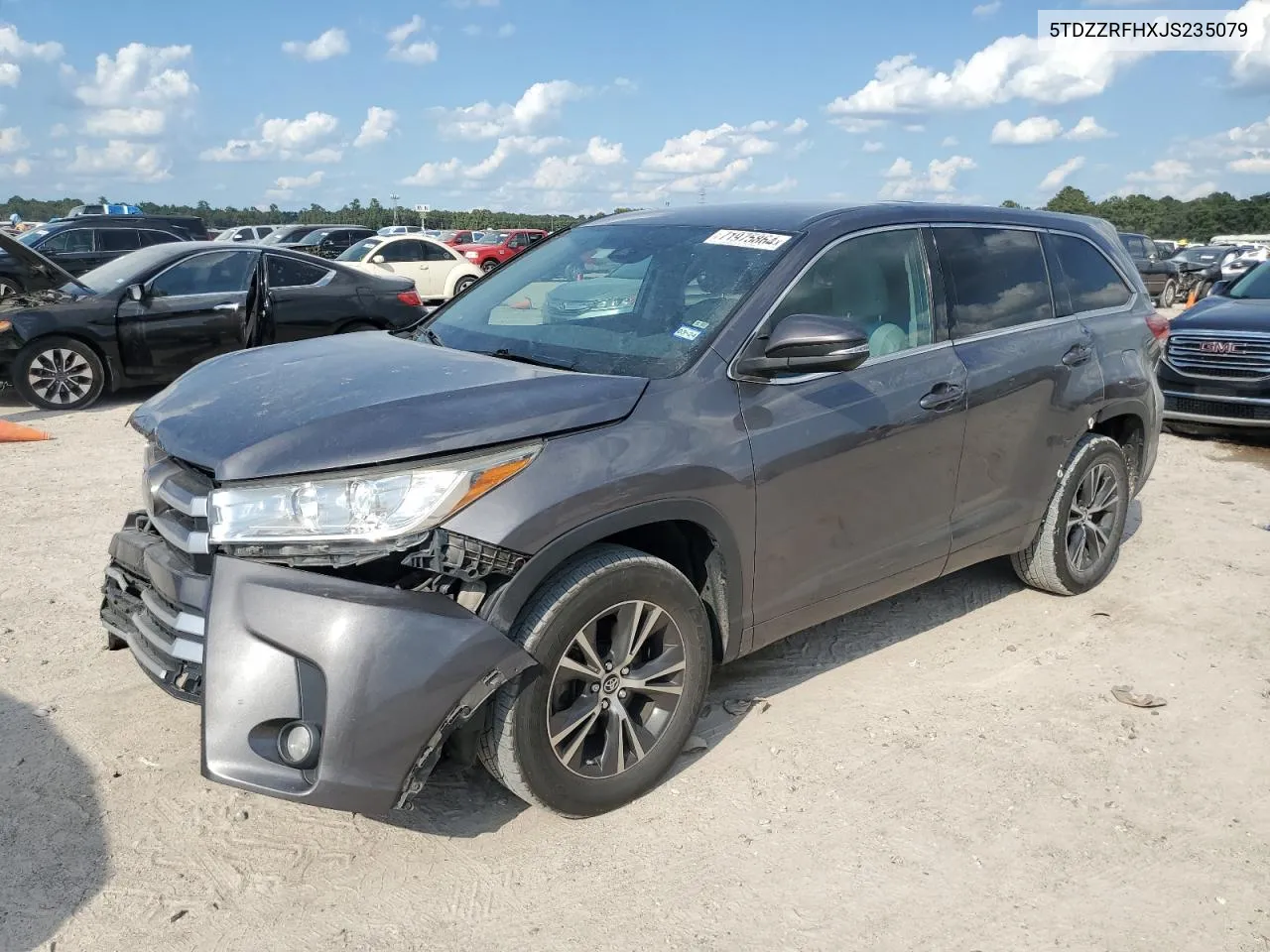 2018 Toyota Highlander Le VIN: 5TDZZRFHXJS235079 Lot: 71975864