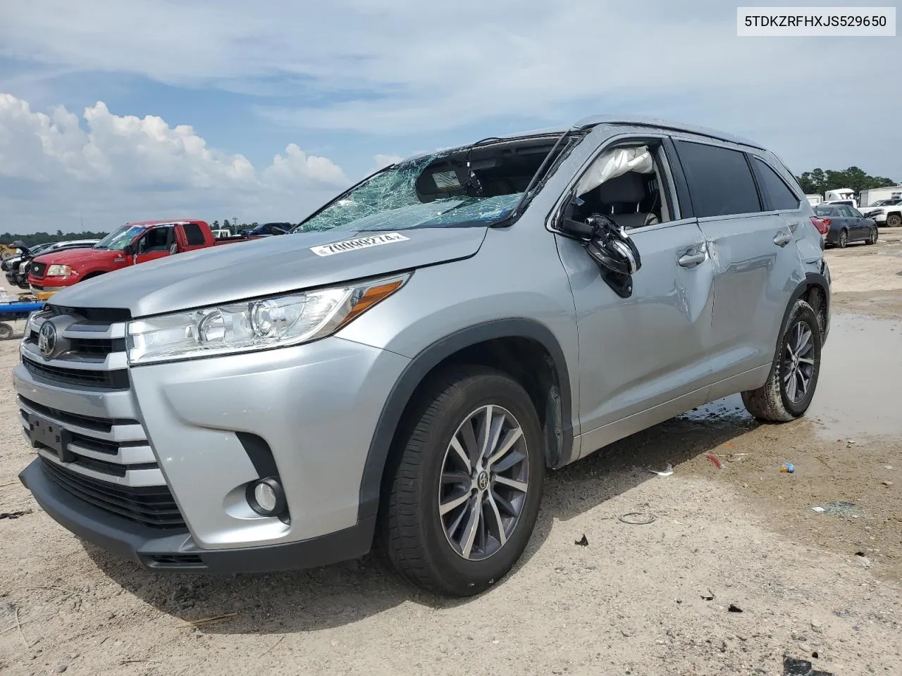 2018 Toyota Highlander Se VIN: 5TDKZRFHXJS529650 Lot: 72182594