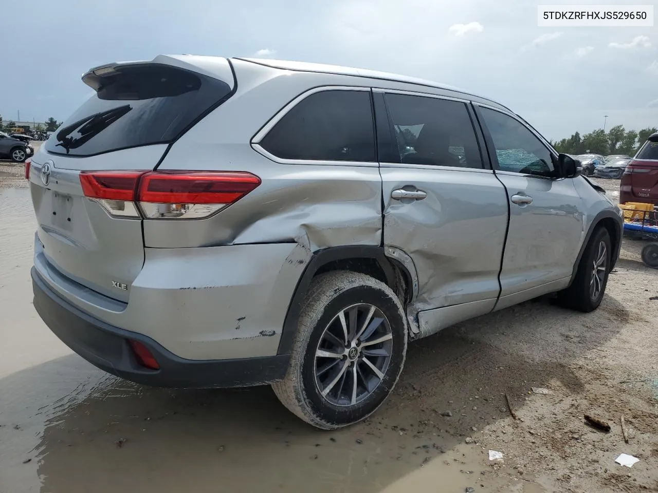 2018 Toyota Highlander Se VIN: 5TDKZRFHXJS529650 Lot: 72182594