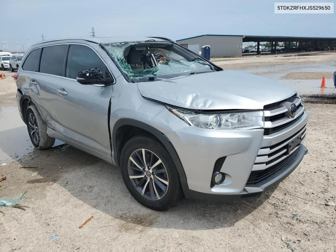 2018 Toyota Highlander Se VIN: 5TDKZRFHXJS529650 Lot: 72182594