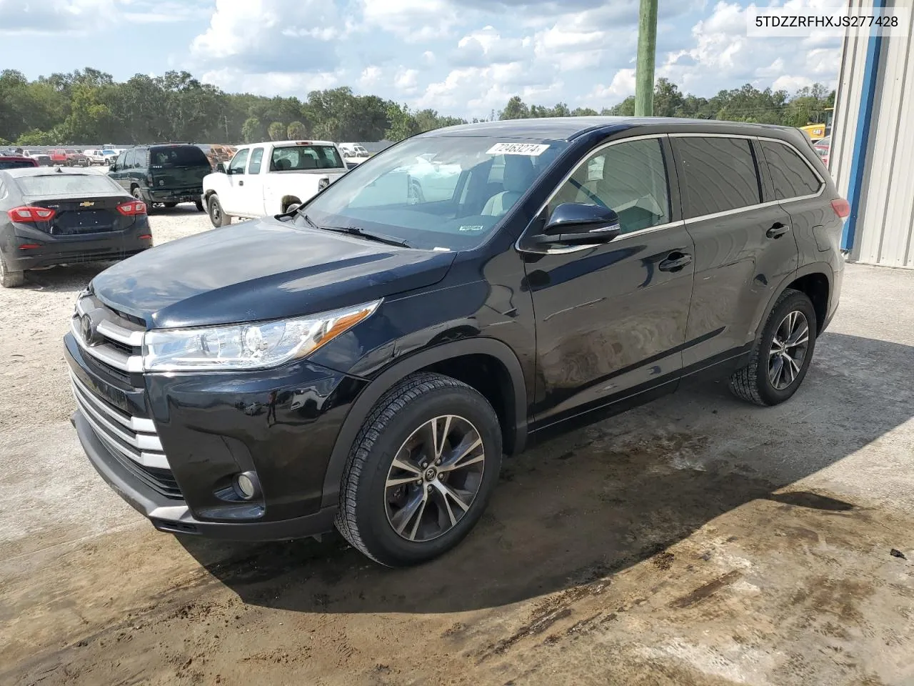 2018 Toyota Highlander Le VIN: 5TDZZRFHXJS277428 Lot: 72463274