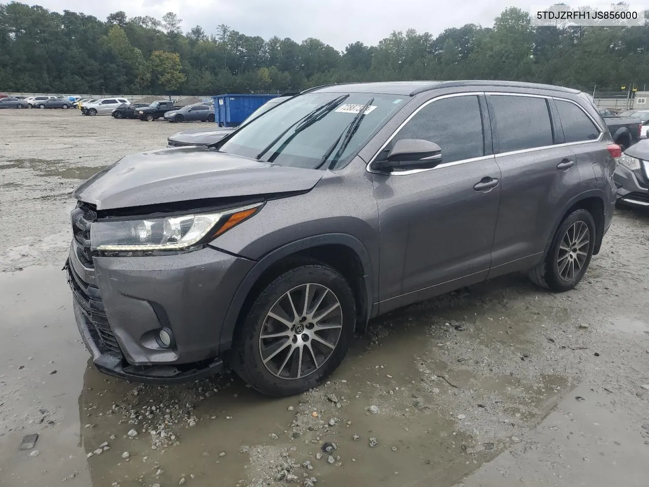 5TDJZRFH1JS856000 2018 Toyota Highlander Se