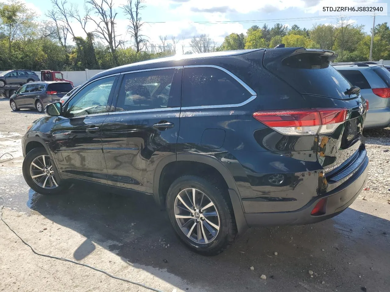 2018 Toyota Highlander Se VIN: 5TDJZRFH6JS832940 Lot: 73114384