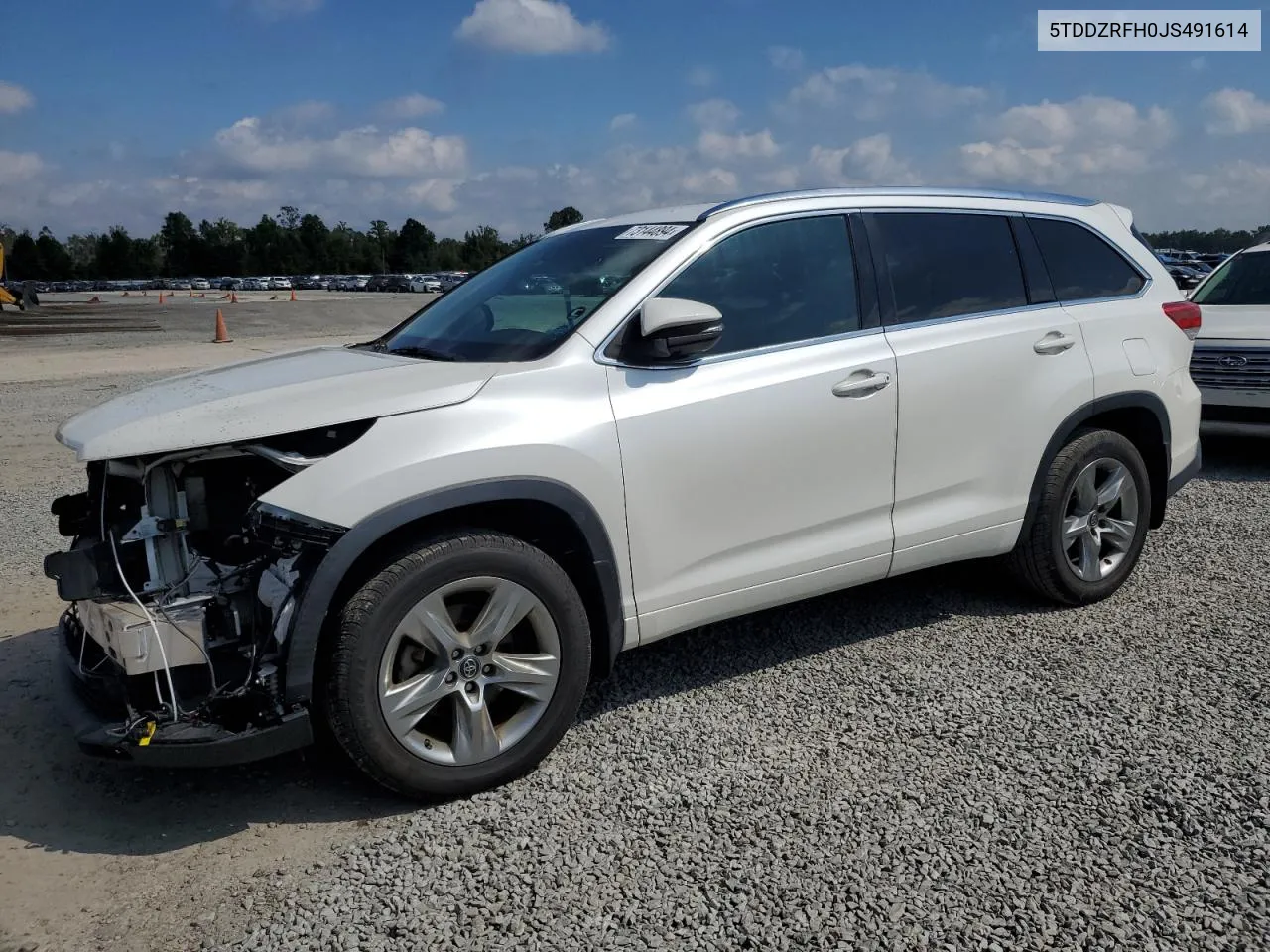 5TDDZRFH0JS491614 2018 Toyota Highlander Limited