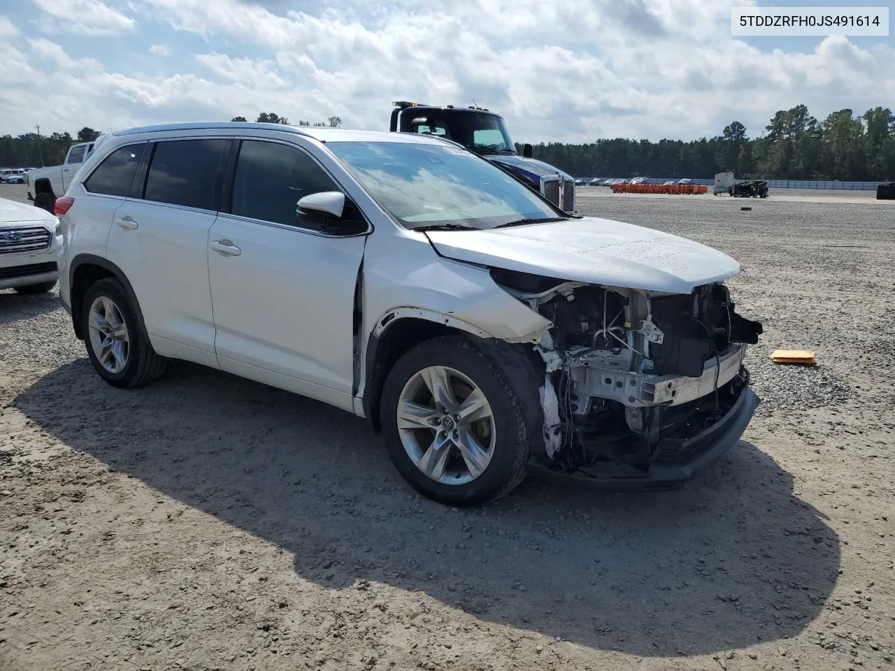 2018 Toyota Highlander Limited VIN: 5TDDZRFH0JS491614 Lot: 73144894