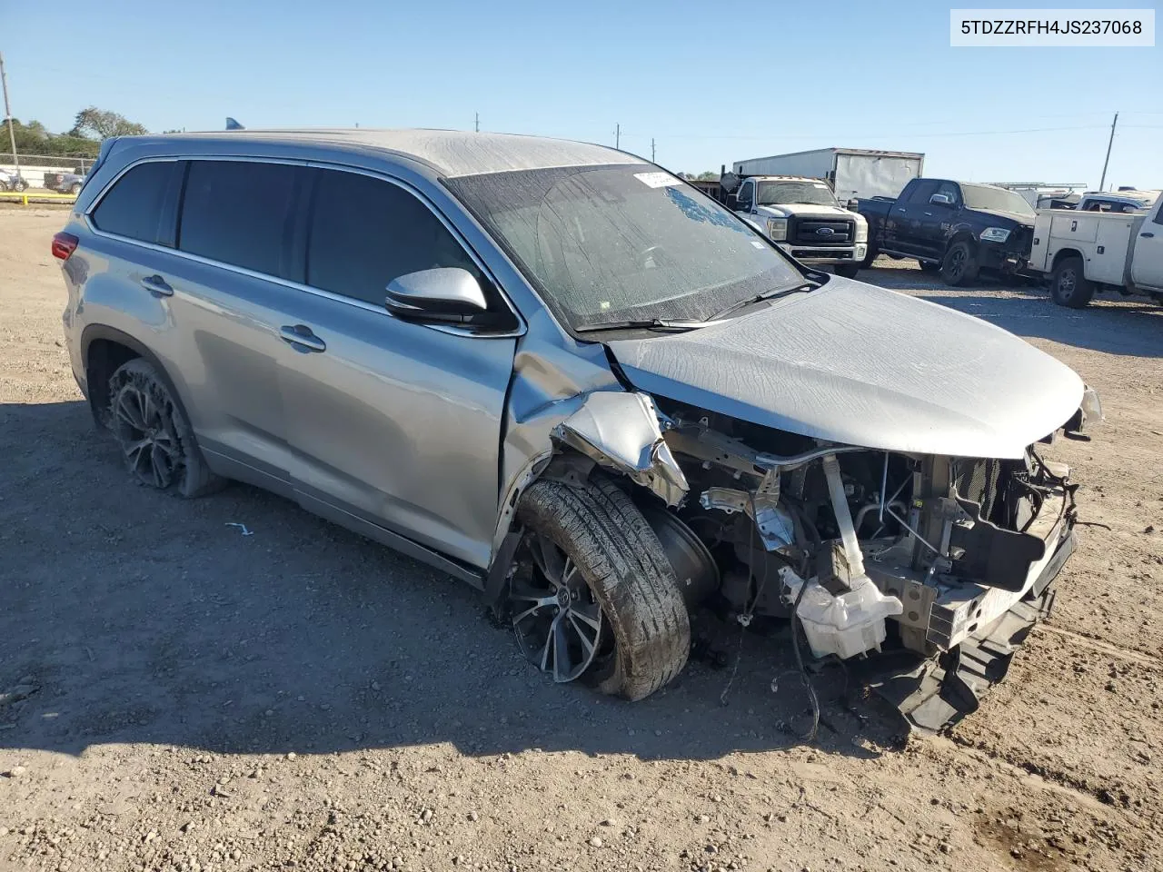 2018 Toyota Highlander Le VIN: 5TDZZRFH4JS237068 Lot: 73155544