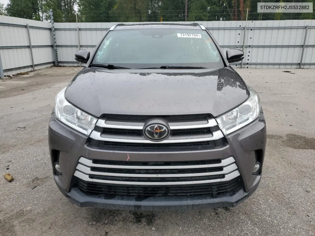 5TDKZRFH2JS532882 2018 Toyota Highlander Se