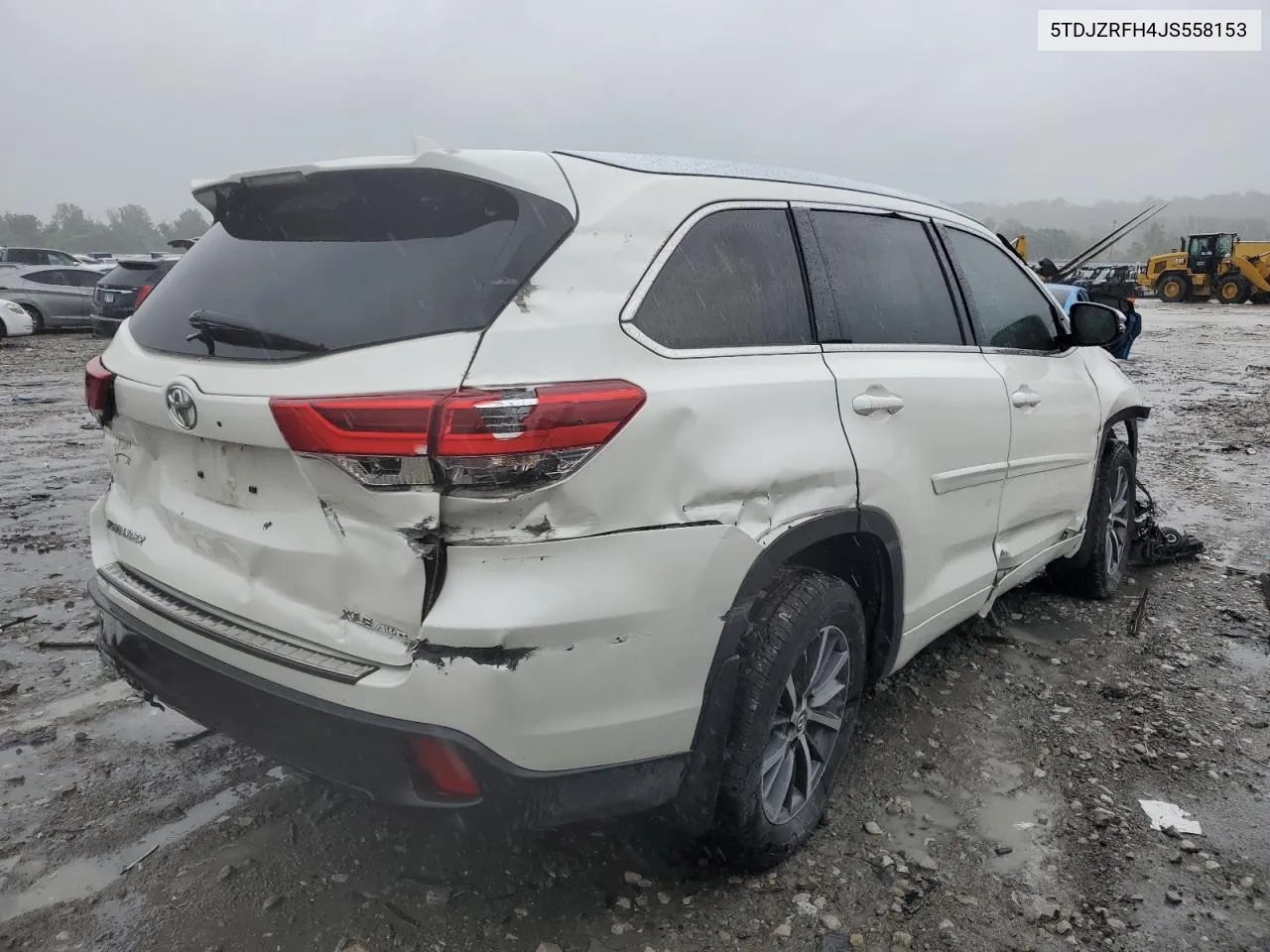 5TDJZRFH4JS558153 2018 Toyota Highlander Se