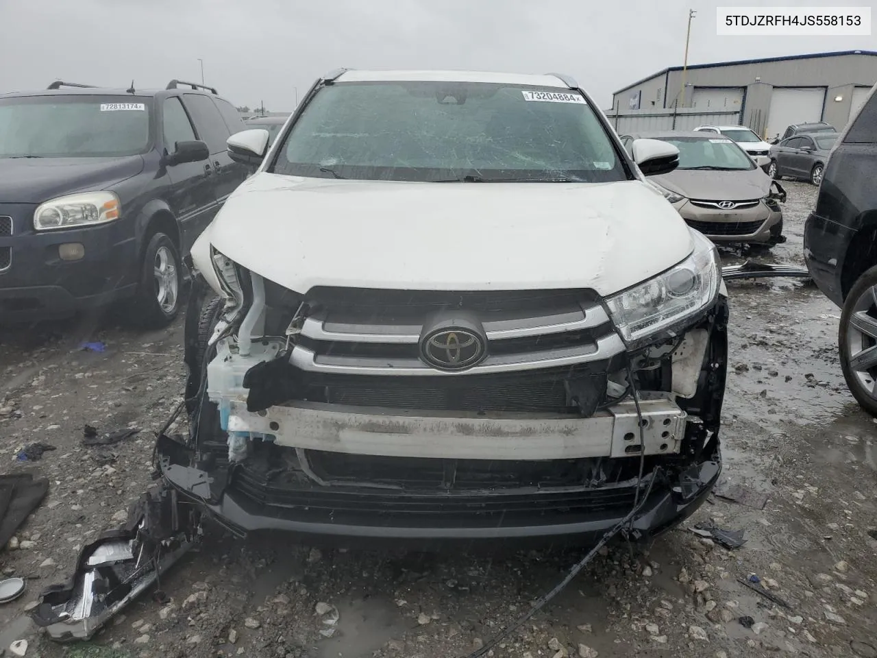 2018 Toyota Highlander Se VIN: 5TDJZRFH4JS558153 Lot: 73204884