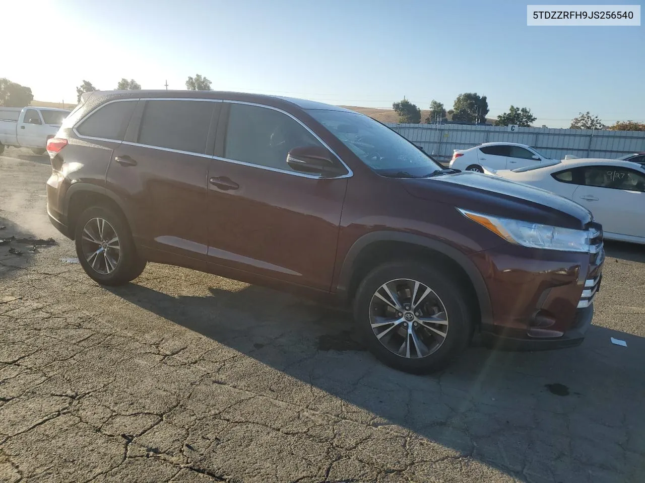 2018 Toyota Highlander Le VIN: 5TDZZRFH9JS256540 Lot: 73249294