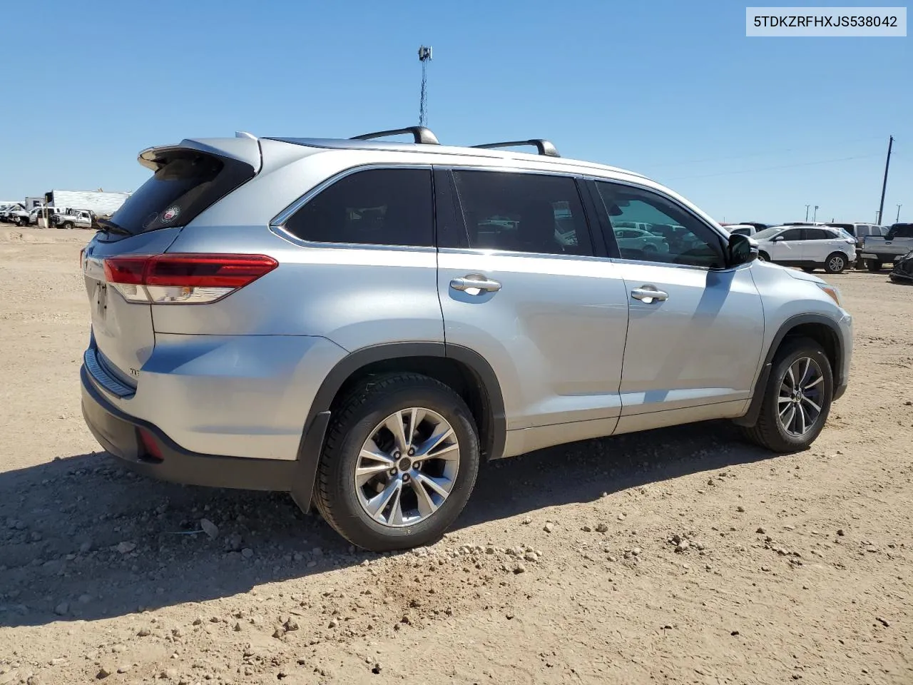 2018 Toyota Highlander Se VIN: 5TDKZRFHXJS538042 Lot: 73310454