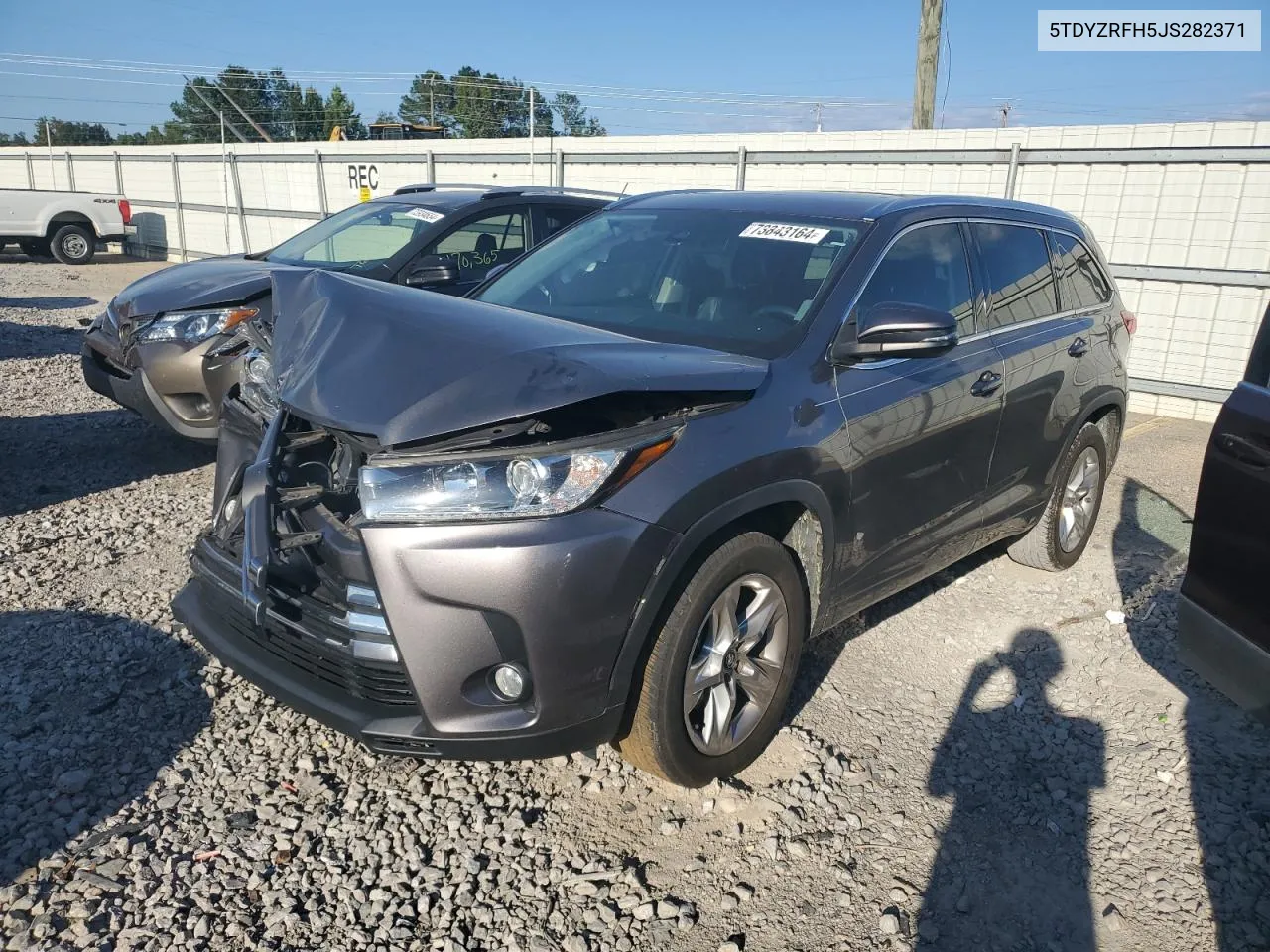 2018 Toyota Highlander Limited VIN: 5TDYZRFH5JS282371 Lot: 73843164