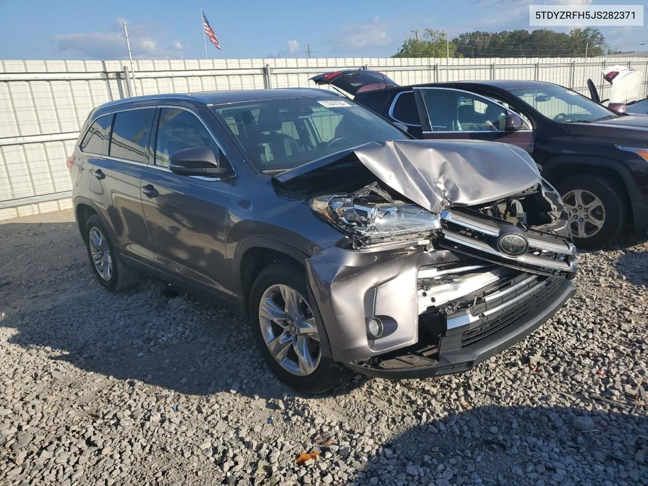 2018 Toyota Highlander Limited VIN: 5TDYZRFH5JS282371 Lot: 73843164