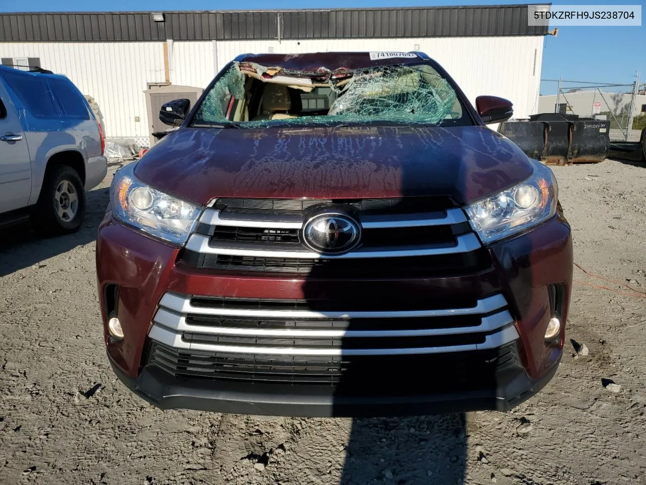 2018 Toyota Highlander Se VIN: 5TDKZRFH9JS238704 Lot: 74180764