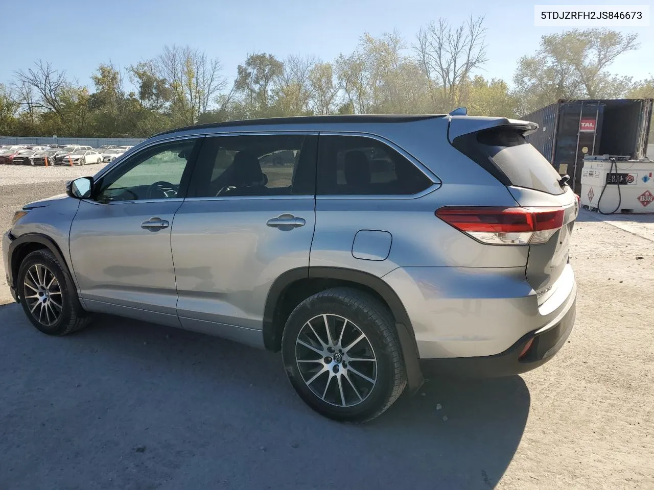 2018 Toyota Highlander Se VIN: 5TDJZRFH2JS846673 Lot: 74301034