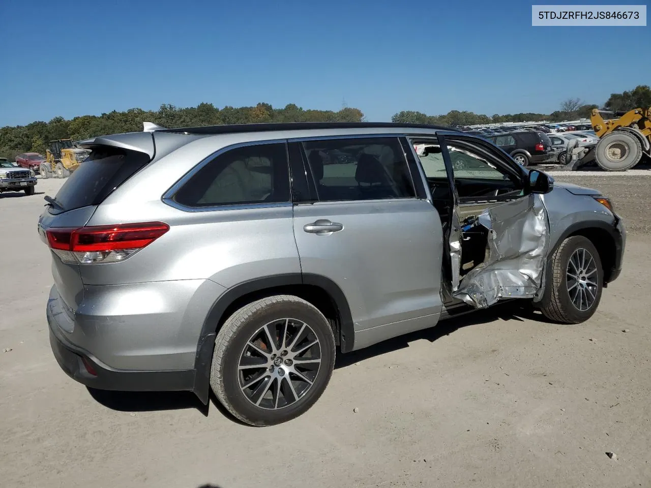 2018 Toyota Highlander Se VIN: 5TDJZRFH2JS846673 Lot: 74301034