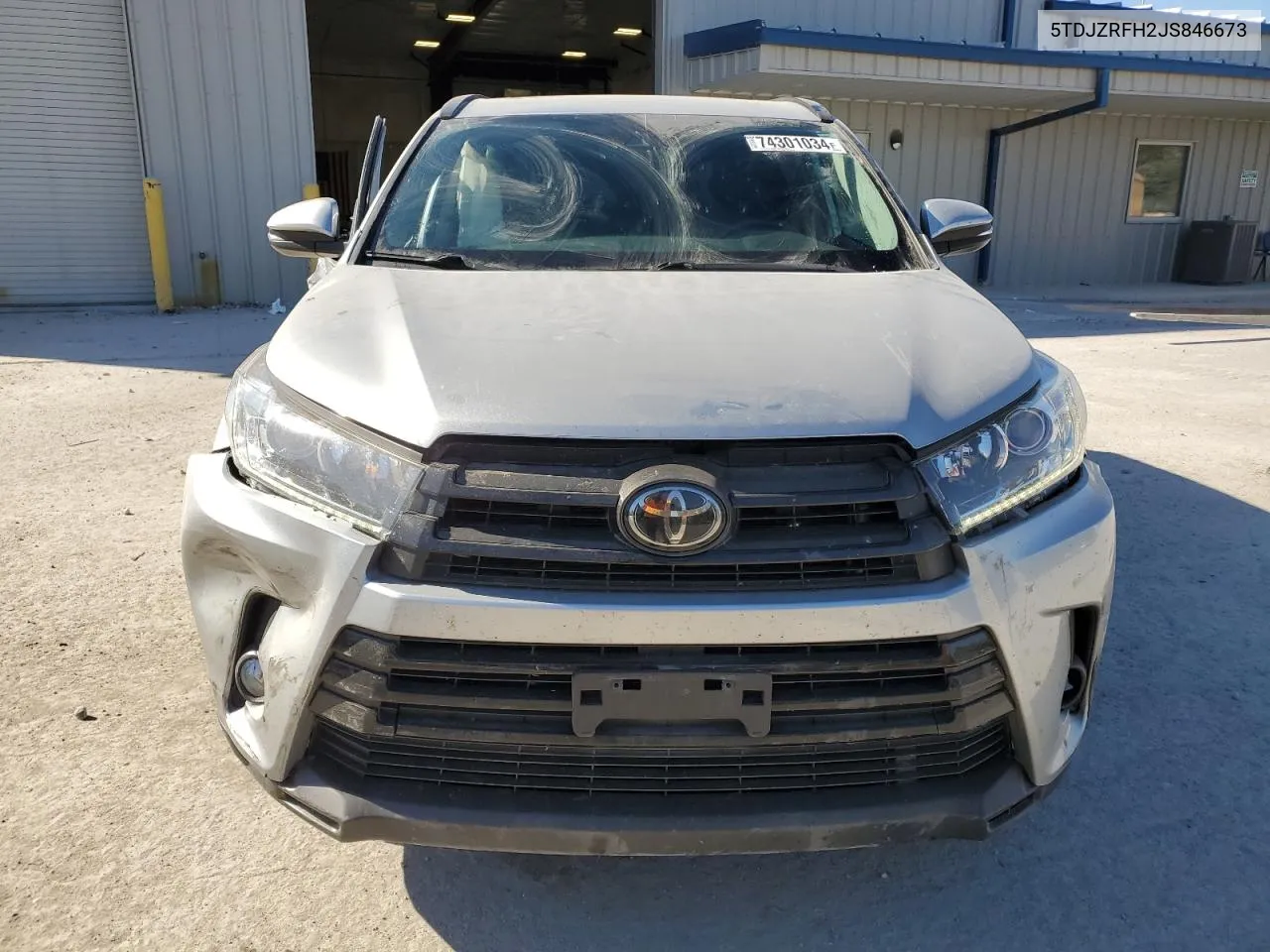 2018 Toyota Highlander Se VIN: 5TDJZRFH2JS846673 Lot: 74301034