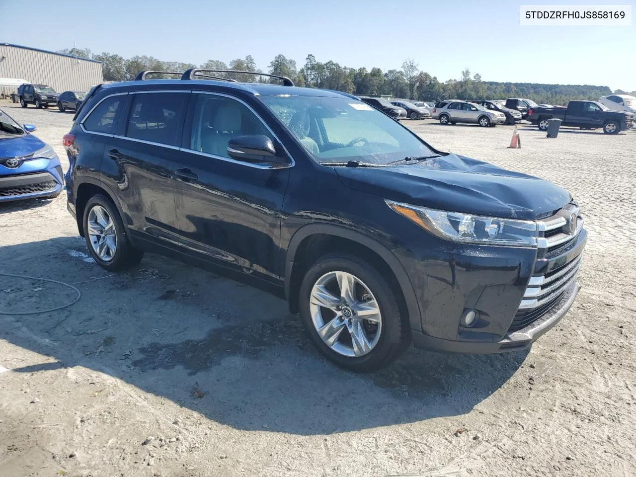 2018 Toyota Highlander Limited VIN: 5TDDZRFH0JS858169 Lot: 74831484