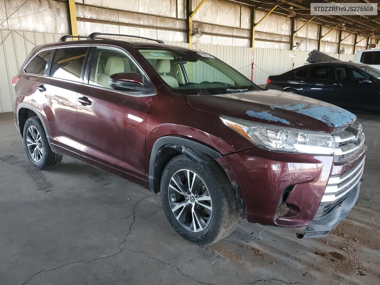 2018 Toyota Highlander Le VIN: 5TDZZRFH9JS275508 Lot: 74927764