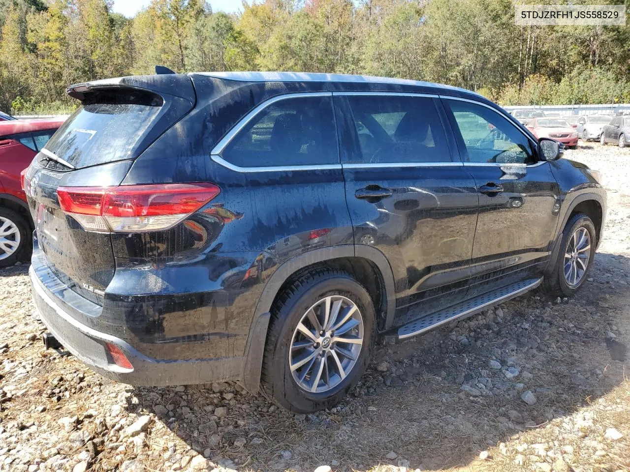 2018 Toyota Highlander Se VIN: 5TDJZRFH1JS558529 Lot: 74968494