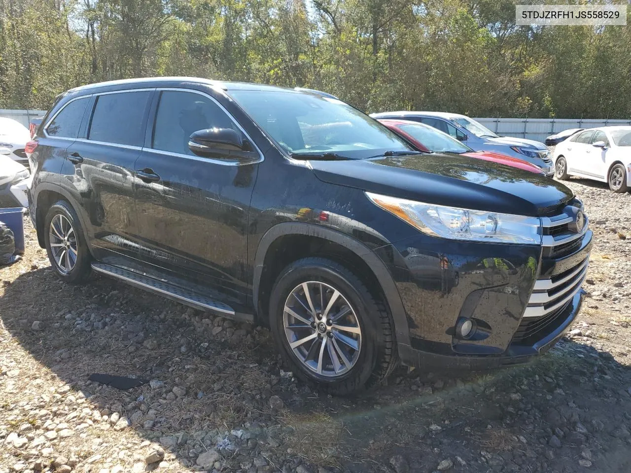 2018 Toyota Highlander Se VIN: 5TDJZRFH1JS558529 Lot: 74968494