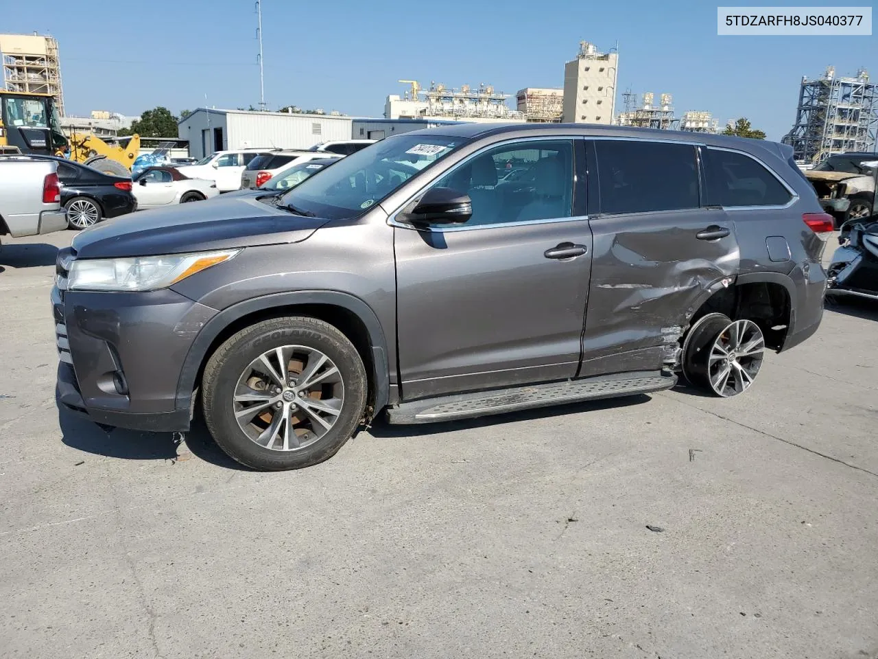 2018 Toyota Highlander Le VIN: 5TDZARFH8JS040377 Lot: 75441724