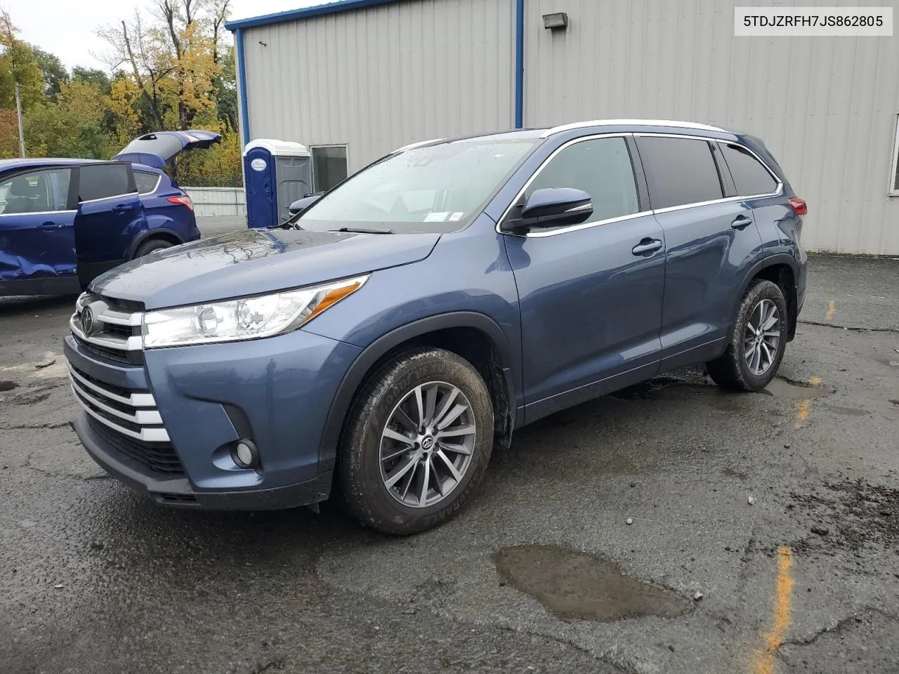 2018 Toyota Highlander Se VIN: 5TDJZRFH7JS862805 Lot: 75891644