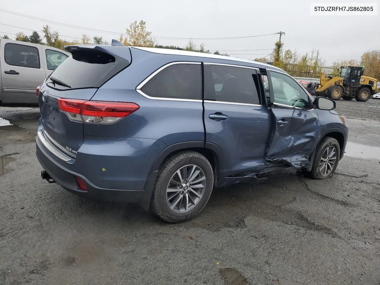 2018 Toyota Highlander Se VIN: 5TDJZRFH7JS862805 Lot: 75891644