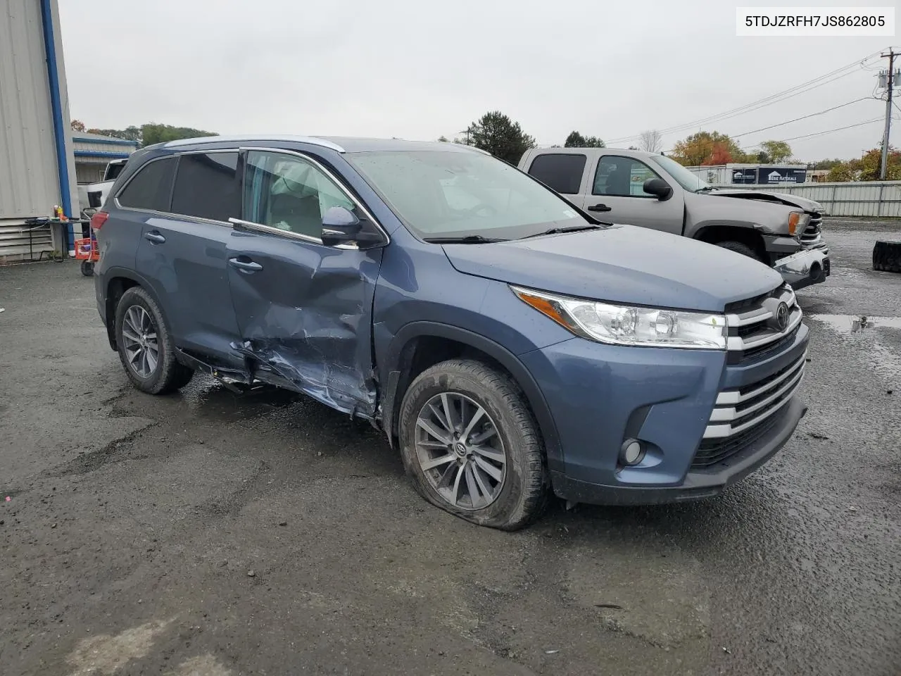 2018 Toyota Highlander Se VIN: 5TDJZRFH7JS862805 Lot: 75891644