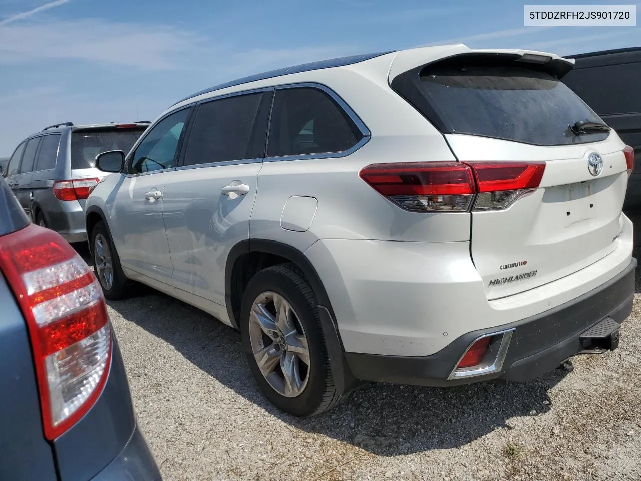 2018 Toyota Highlander Limited VIN: 5TDDZRFH2JS901720 Lot: 76107834