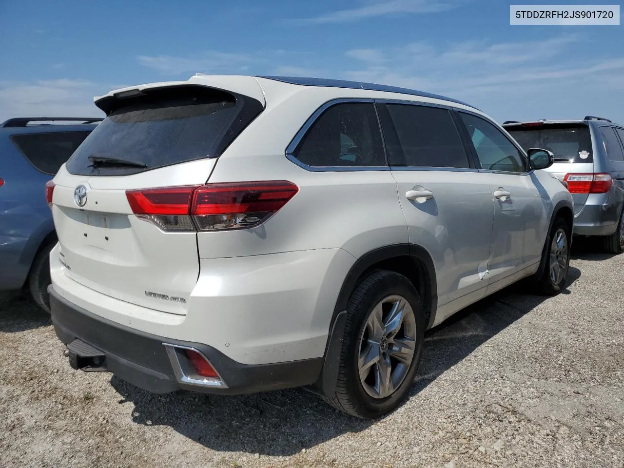 2018 Toyota Highlander Limited VIN: 5TDDZRFH2JS901720 Lot: 76107834