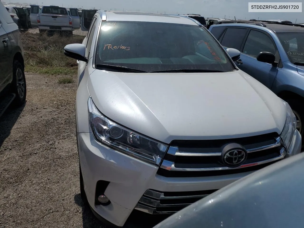 2018 Toyota Highlander Limited VIN: 5TDDZRFH2JS901720 Lot: 76107834