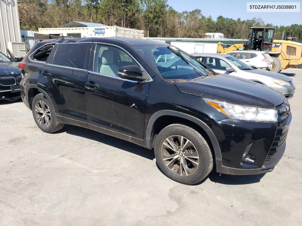 2018 Toyota Highlander Le VIN: 5TDZARFH7JS038801 Lot: 76265834